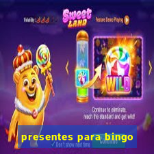 presentes para bingo